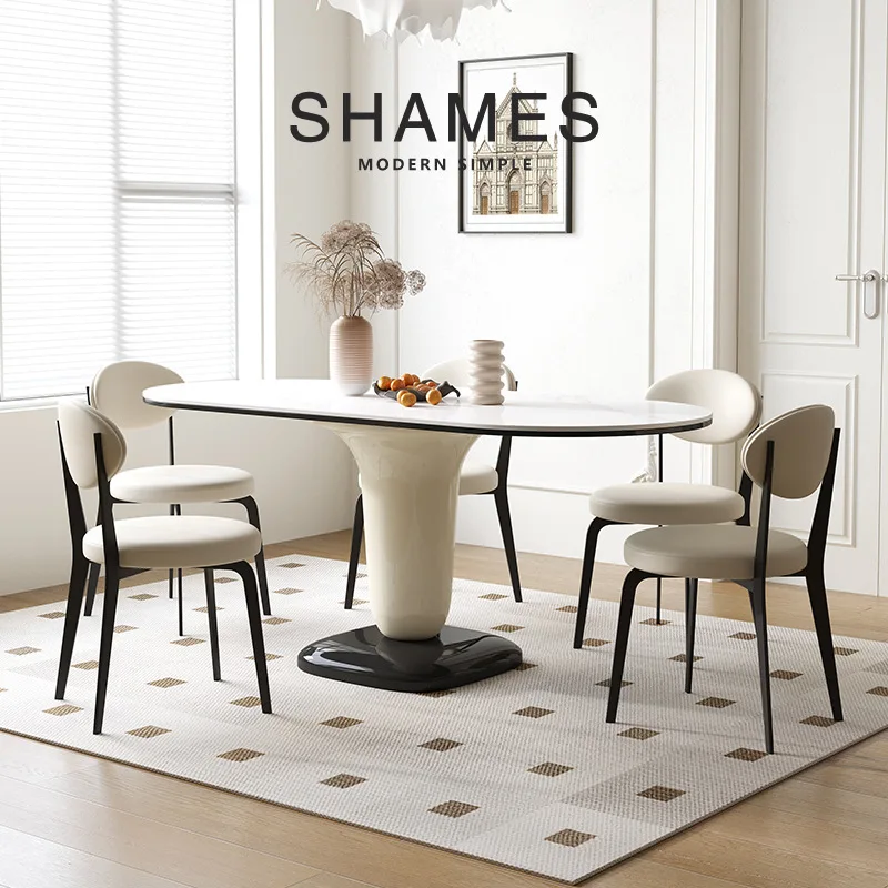 M006 italijanski slog, minimalističen sedlo usnje jedilni stol Nordijska luč luksuzni armrest sedlo stol pogajanja stol oblikovalec r