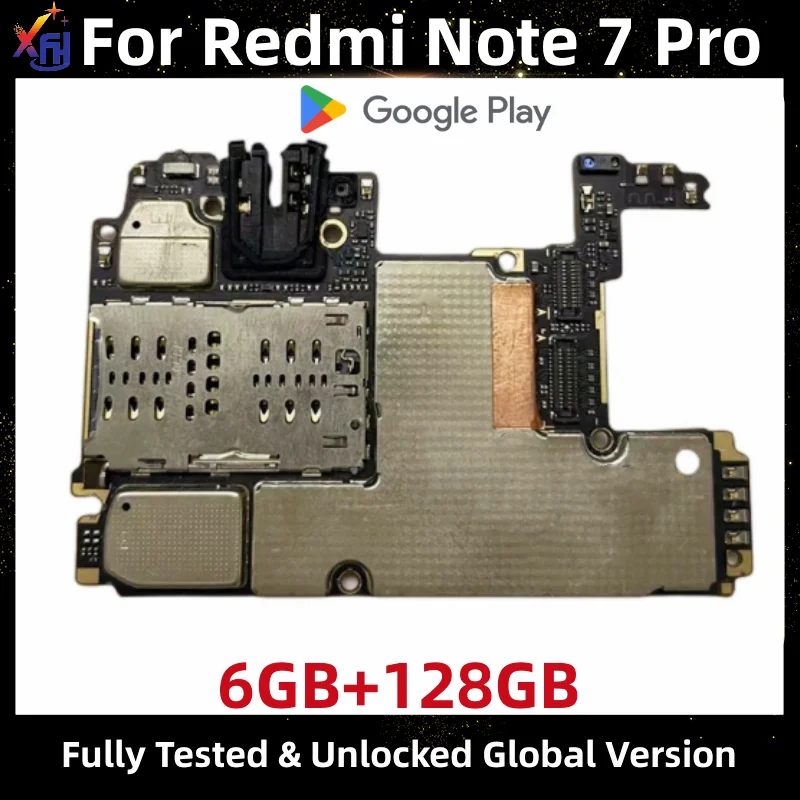 Matične plošče za Redmi Opomba 7 Pro, Original Odklenjena Logiko Odbor, Globalna Različica, Glavna Vezja Odbor z Google App, 128GB