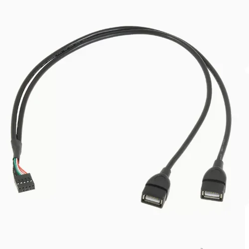 Matično ploščo 9-pin USB vgrajeno dvojno-port 9Pin, da USB2.0 dvo-vrata razširitev žice Dupont žice 2.54, da usb2 vrata
