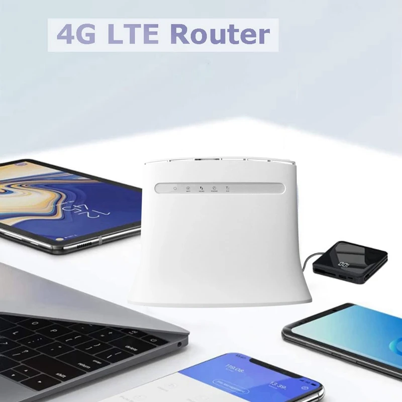 MF283U 4G LTE Wifi Usmerjevalnik Z RJ45 Omrežni Kabel+Reža za kartico SIM 300Mbps, Wifi Točka, Usmerjevalnik Wireless Gateway Router