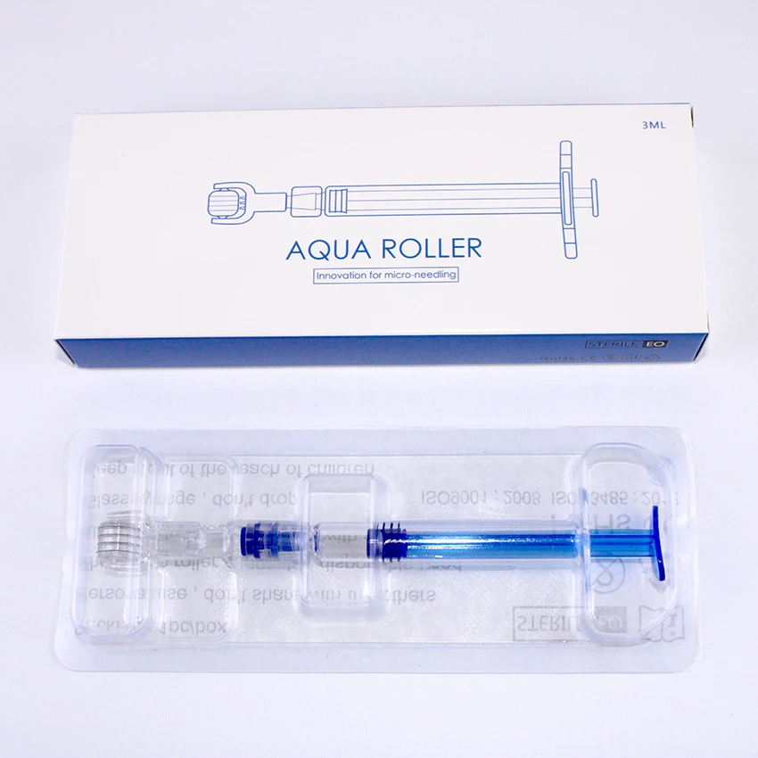 Mikro 72 Igle Derma Aqua Roller Ampule Brizgo Microneedling 3ML Hydra Serum Aplikator