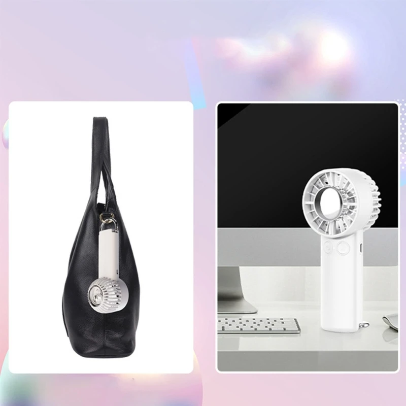 Mini Ročni Ventilator Polprevodniških Hlajenje 4000 mah Prenosni USB Polnilne Roke Ventilator za Hlajenje Zračnega Hladilnika