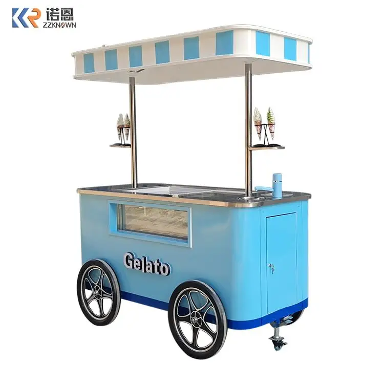 Mobilni Gelato Ice Cream Voziček / Popsicle Sladoled Voziček Hrane Voziček Hrane Tovornjak Za Prodajo Gane S Ce
