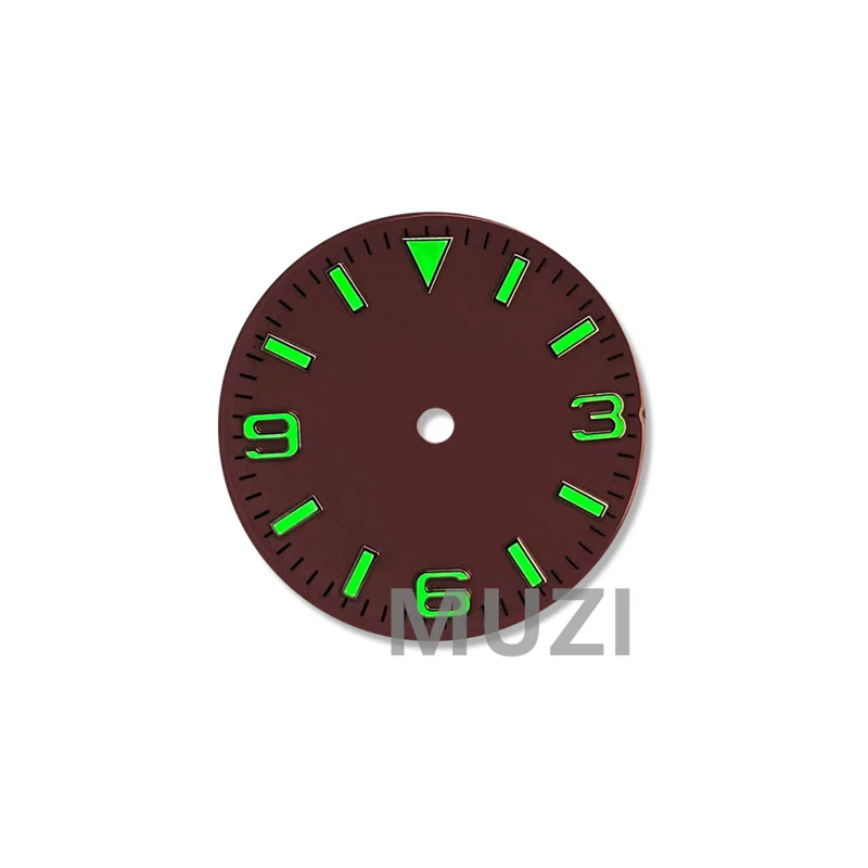 Mod Letnik 3 6 9 Zelena Svetleča 28.5 mm, Retro Watch Izbiranje Paše za Seiko NH35 NH36 4R 7S Gibanja
