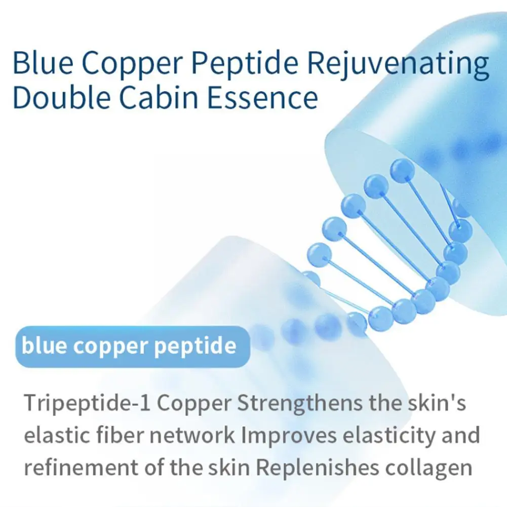 Modra Peptid Dvojno Kabino Bistvo Učvrstitev Elastična Vlaženje Fine Ying Linije Vlaženje Glajenje Kapsula Osvetlitev S0S4