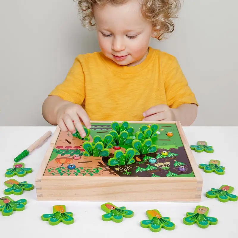 Montessori Korenček, Igrače, Lesene Korenček Vleče Igrače Ujeti Črvi Igrače Za Toddlers Korenček Pridelek Predšolsko Učenje In Izobraževanje