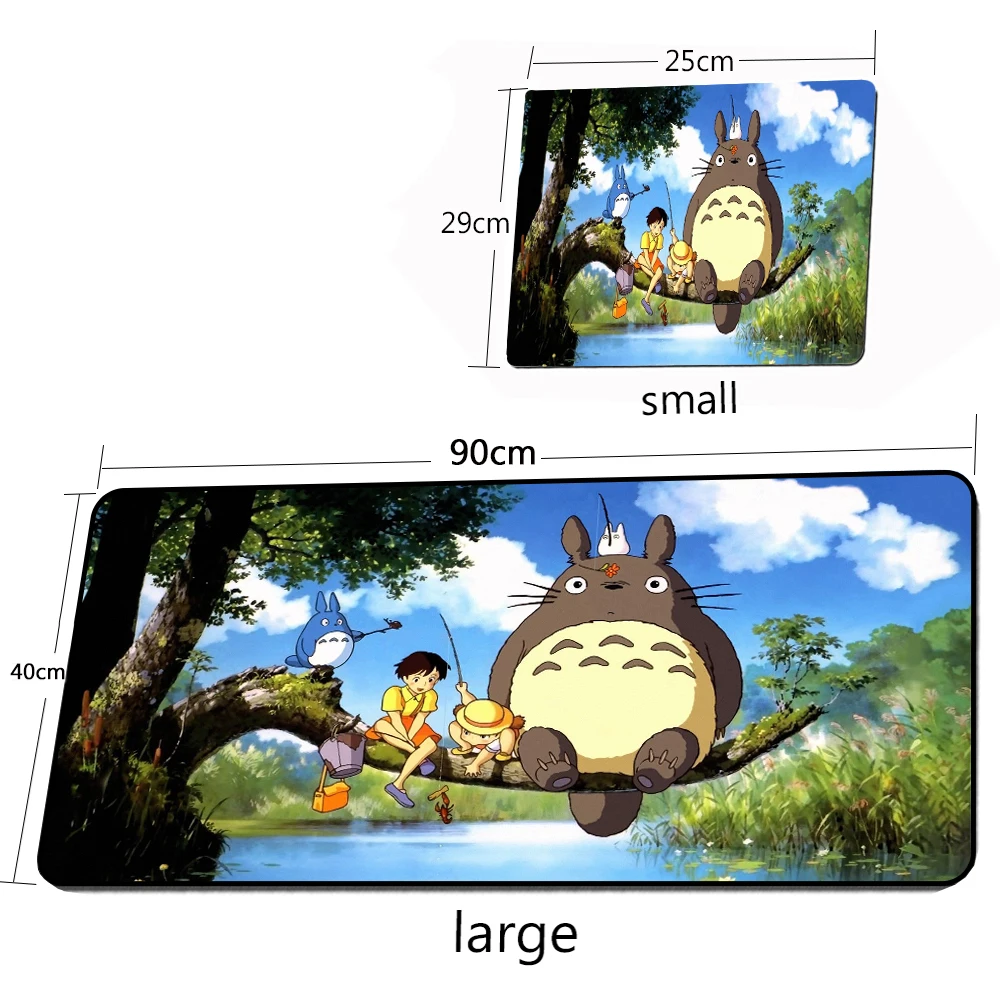 Mousepad Anime Totoro in Prijatelji Igralec Hitrost Miši Trgovini na Majhne Gume Mousepad Laptop zajema Veliko Miško, Tipke Tipkovnice Mat