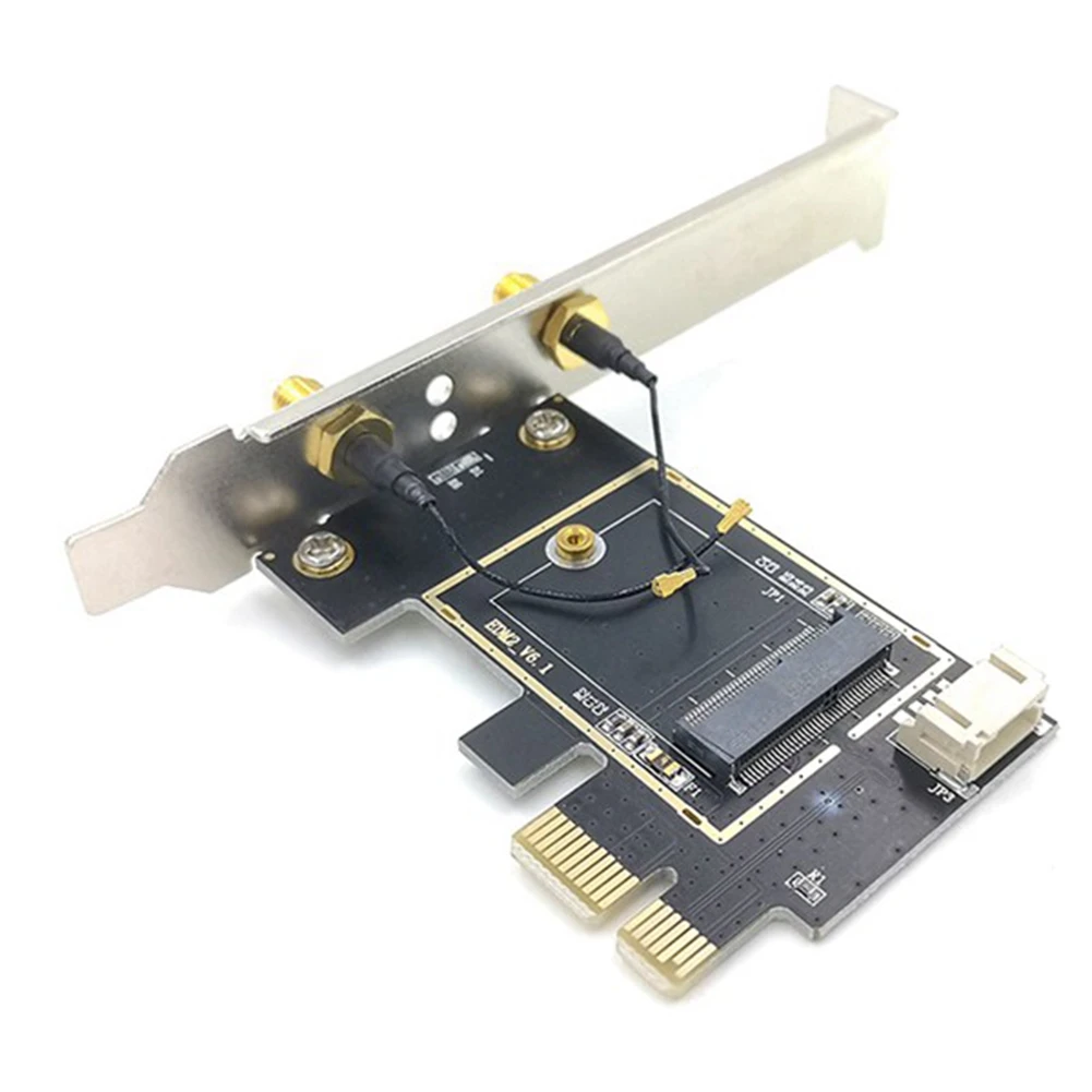 NGFF M. 2 PCIE Brezžična Omrežna Kartica Sim Adapter z Razširitvijo Žica Antene Podpira NGFF M. 2 Brezžična Omrežna Kartica