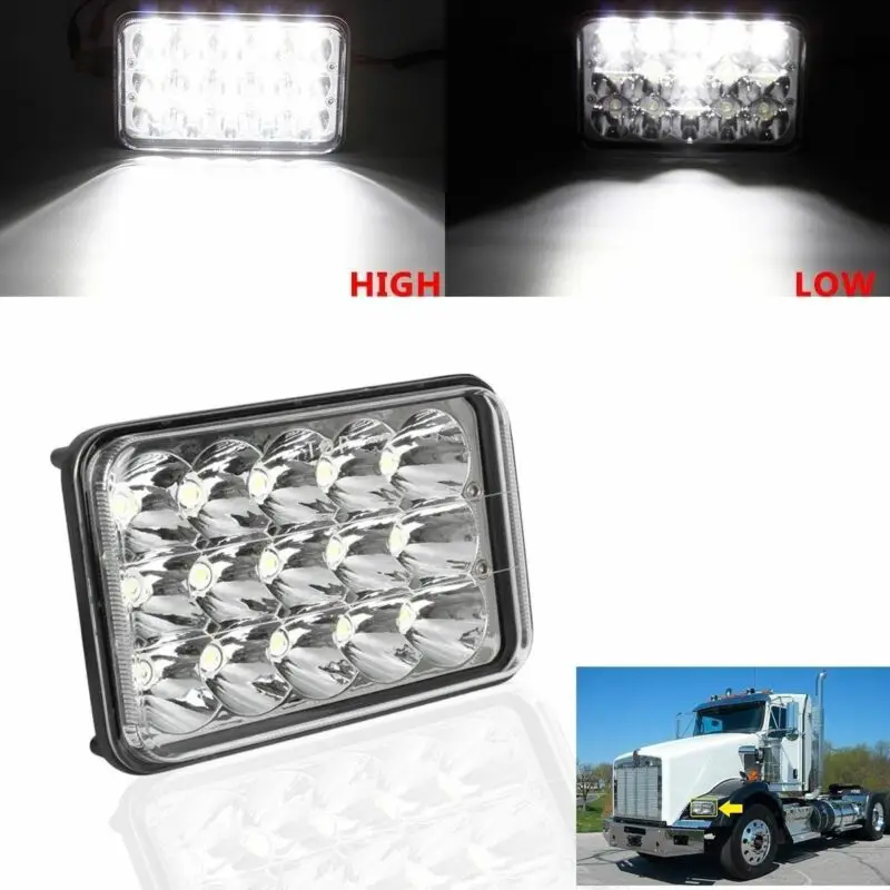 NIGHTKIST signalne Luči Za Avtomobile 4x6In LED Hi/Lo Projektor Zaprti Snopa Žarometov Za DRZ400SM DRZ400S DRZ400E