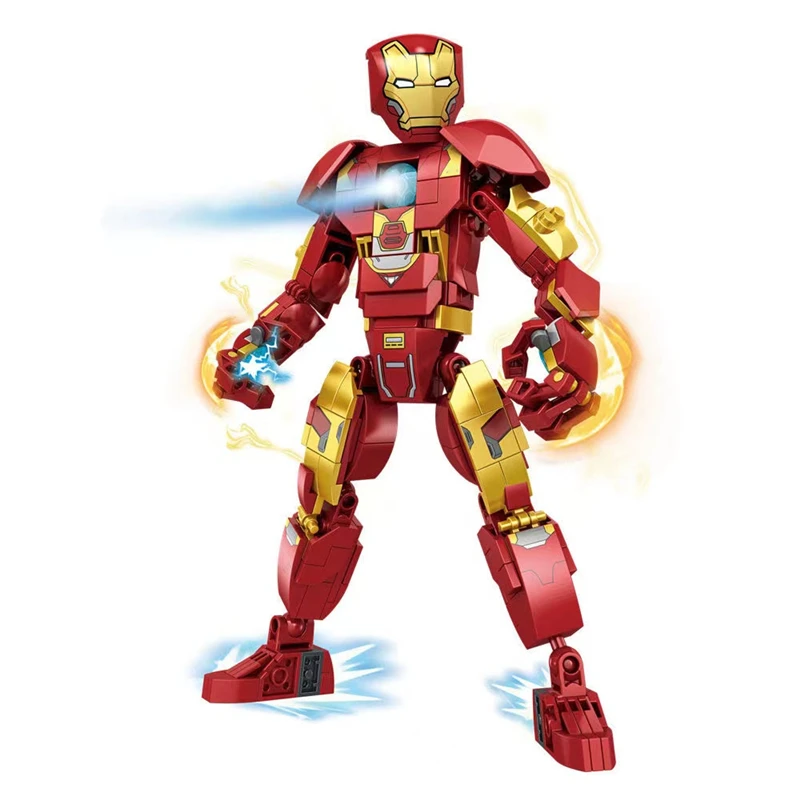 Nov Izdelek Groot Varuhi Galaxy Drevo Človek Model Avengers Zavezništvo Gradnik Mech DIY Igrača za Otroke Sestavljeni Igrače