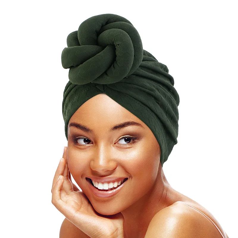Nova Zasnova Mehko Afriške Turban Hidžab Kape za Ženske afriške Glavo obloge Bonnet Headscarf Hidžab 12pieces LY609-2