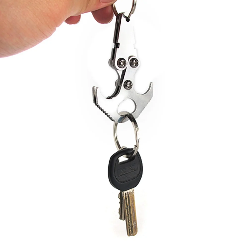 Novo Večnamensko Keychains iz Nerjavečega Jekla Teža Kavelj Mini Uporabo v Sili Pribor za Dejavnosti na Prostem, Darilo za Rojstni dan