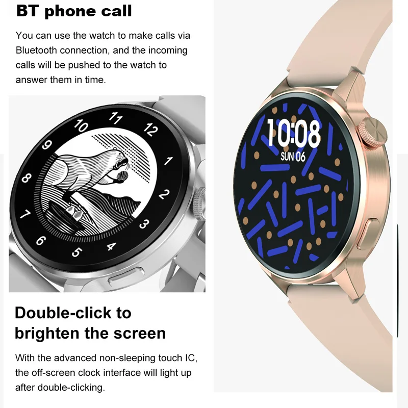 Original DT4+ Pametno Gledati Moške NFC 390*390 Bluetooth Telefonski Klic Pomočnika Geslo GPS Tracker Brezžični Polnilnik Ženske Smartwatch