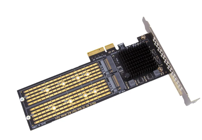PCI-E X4, da NVME snemljiv trdi disk expansion card M. 2 ssd 22110 dvojno ležišče array adapter svet