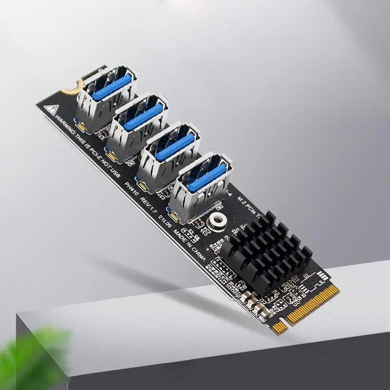 PCIe Kartico Riser Card Razvoj družabne 4-port PCI-E X1 Adapter Modul Za Okna XP, Vista 1 Do 4 Širitev Odbor Dual Core