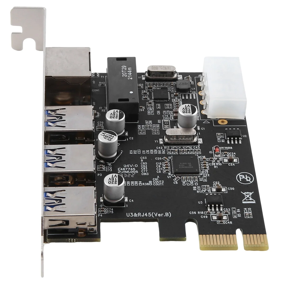 PCIe Režo za priključek RJ45, USB 3.0 PCIe Razširitveno Kartico,s Gigabit Ethernet Controller PCI Express Adapter za Namizni RAČUNALNIK