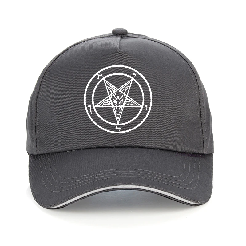Pentagram Gothic Okultno Satan baseball skp Nov Moški ženske oče klobuk Poletje Prosti čas kamiondžija skp Unisex vrnitev žoge klobuki gorras