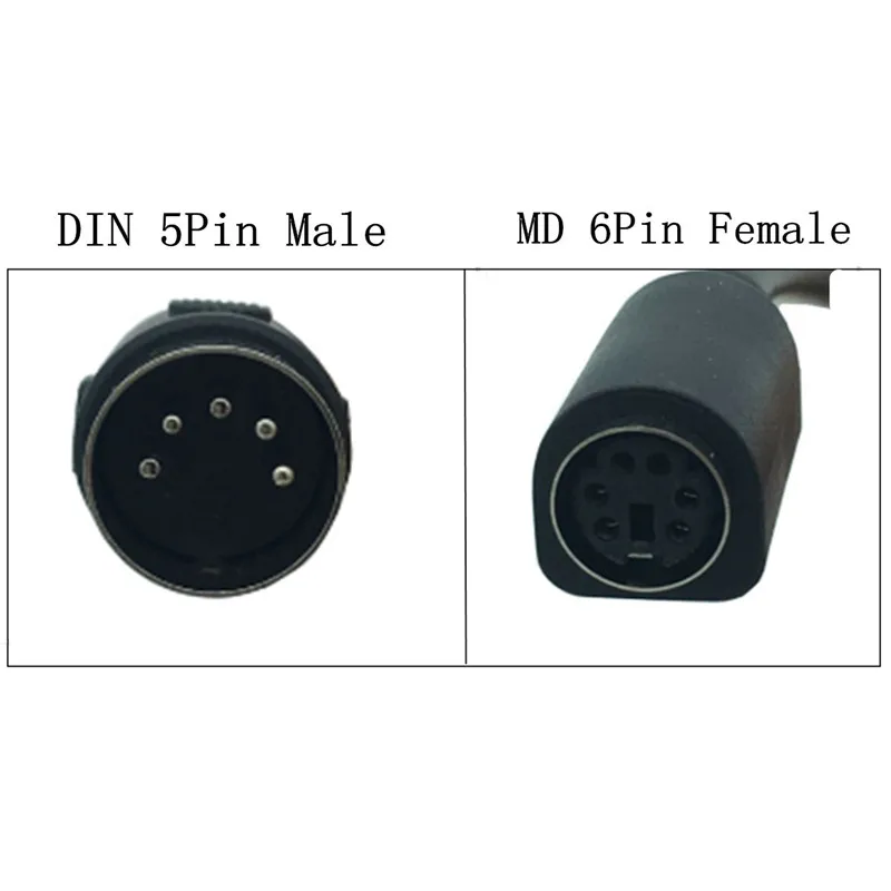 PS2 DIN5 Moški MD6 Ženski kabel 0,15 m 15 cm
