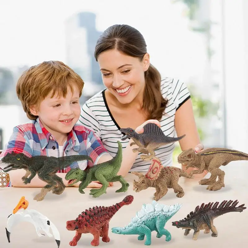 Realno Dinozaver Igrače 12pcs Miniaturni Dino Številke Dinozaver Igrače Navdihuje Domišljijo Z Obraza Podrobnosti In Dinozaver