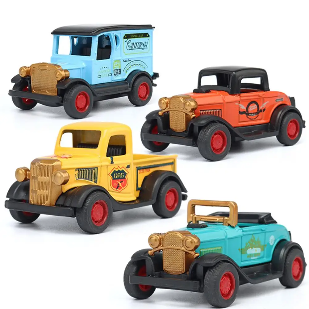 Retro Mini Classic-Avto Model Okraski Otrok Potegnite Nazaj Zlitine, Vozila, Igrače Za Fante, Rojstni Dan, Darila Dom Dekoracija