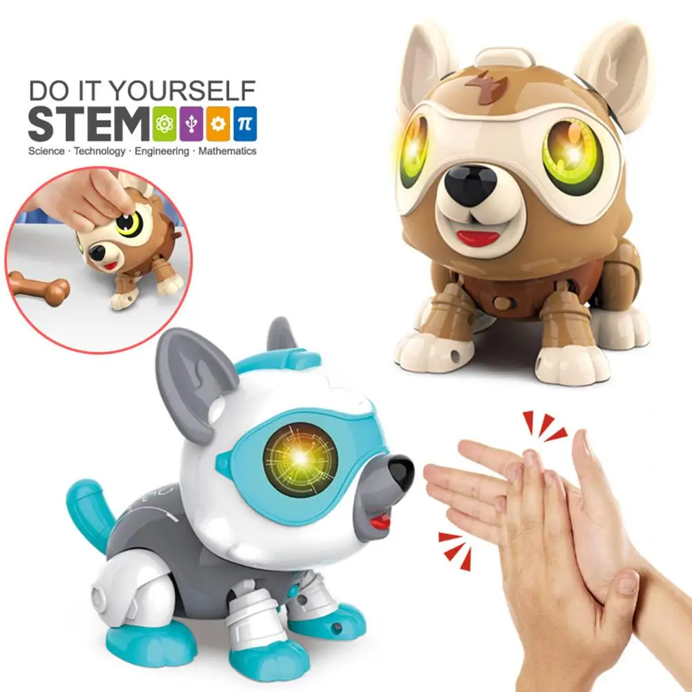 Robot Pes Za Otroke Diy Elektronika, Robotika, Igrače Za Pse S Kostmi Glas Za Dotik Za Nadzor Pametne Hišne Robot Igrače