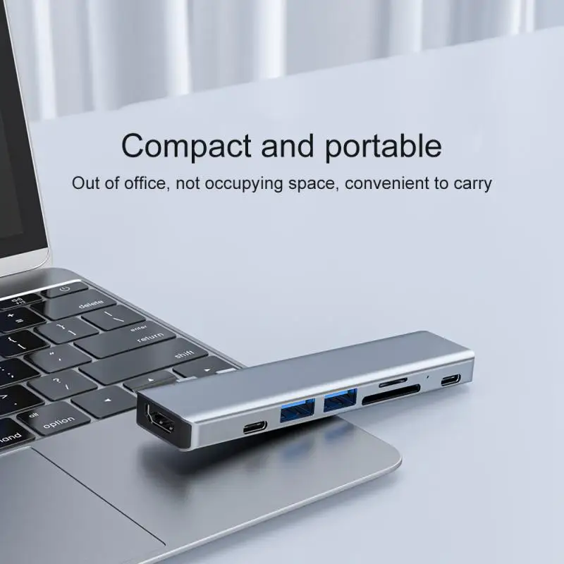 RYRA USB C HUB Dvojno Tip-C, USB 3.0, 4K HDMI je združljiv Za MacBook Pro Tok Strele 3 Dock, USB, C 3.0 Vrata Tip C HUB
