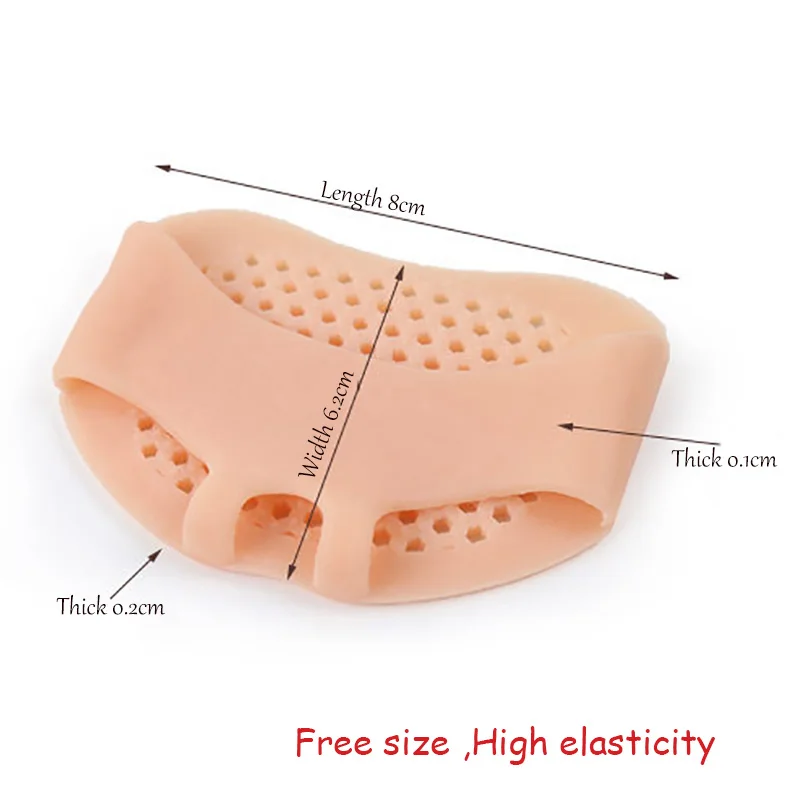 silikonski oblazinjeni gel dihanje zdravstvenega varstva trebuh balet plesne čevlje s prsti ženska