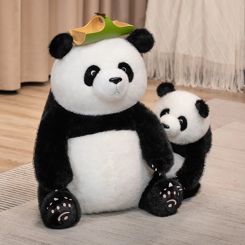 Simulirati Resnično Življenje Lepo Orjaški Panda Zbirka Nacionalni Zaklad Star Qizai MengLan HuaHua PlushIe Igrače Srčkan Lutka Otroci Darila