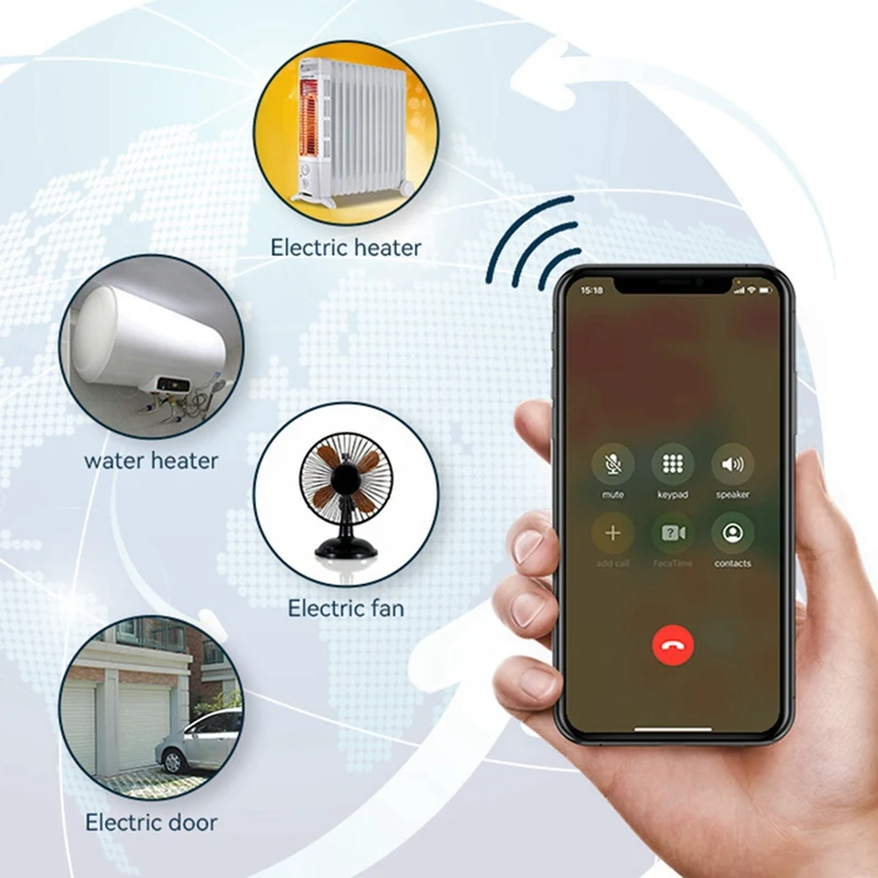 SM4-WLTE 4G Brezžični GSM SMS Daljinsko Stikalo ZA vklop/IZKLOP Krmilnika 4 Releji APP Remote Control Temperaturni Senzor-EU Plug