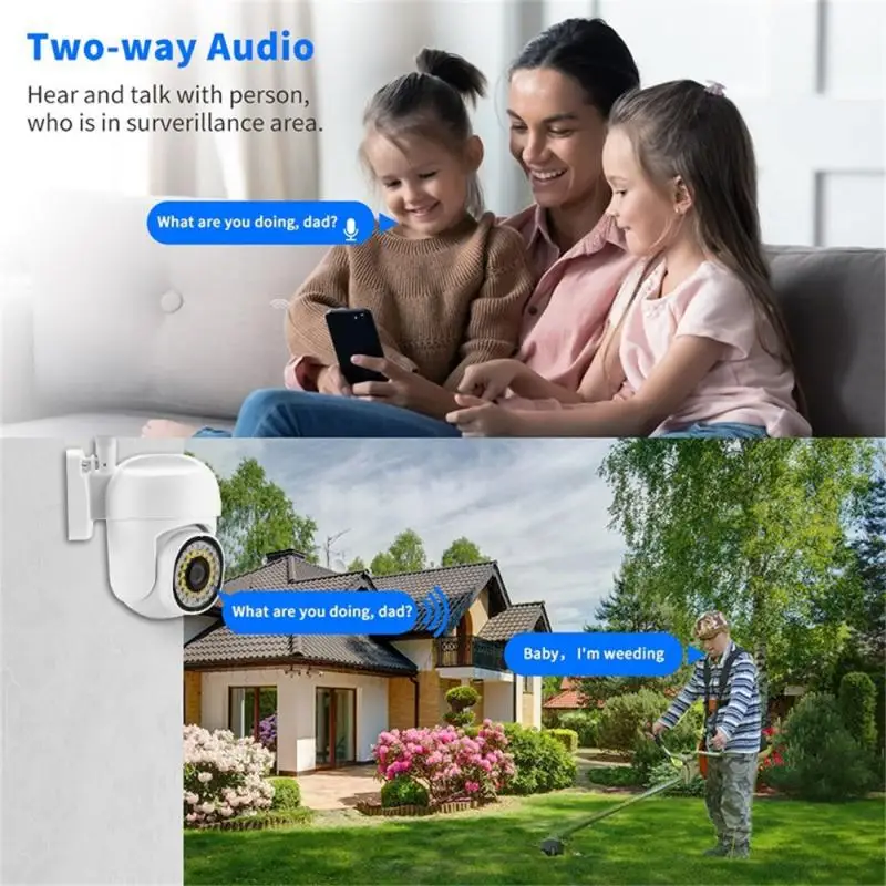 Stenske Brezžične Fotoaparat 1080p Webcam 360-Stopinjski Vrtečih Two-way Audio Security Protection Zaslon Pametnega Doma na Prostem Mini