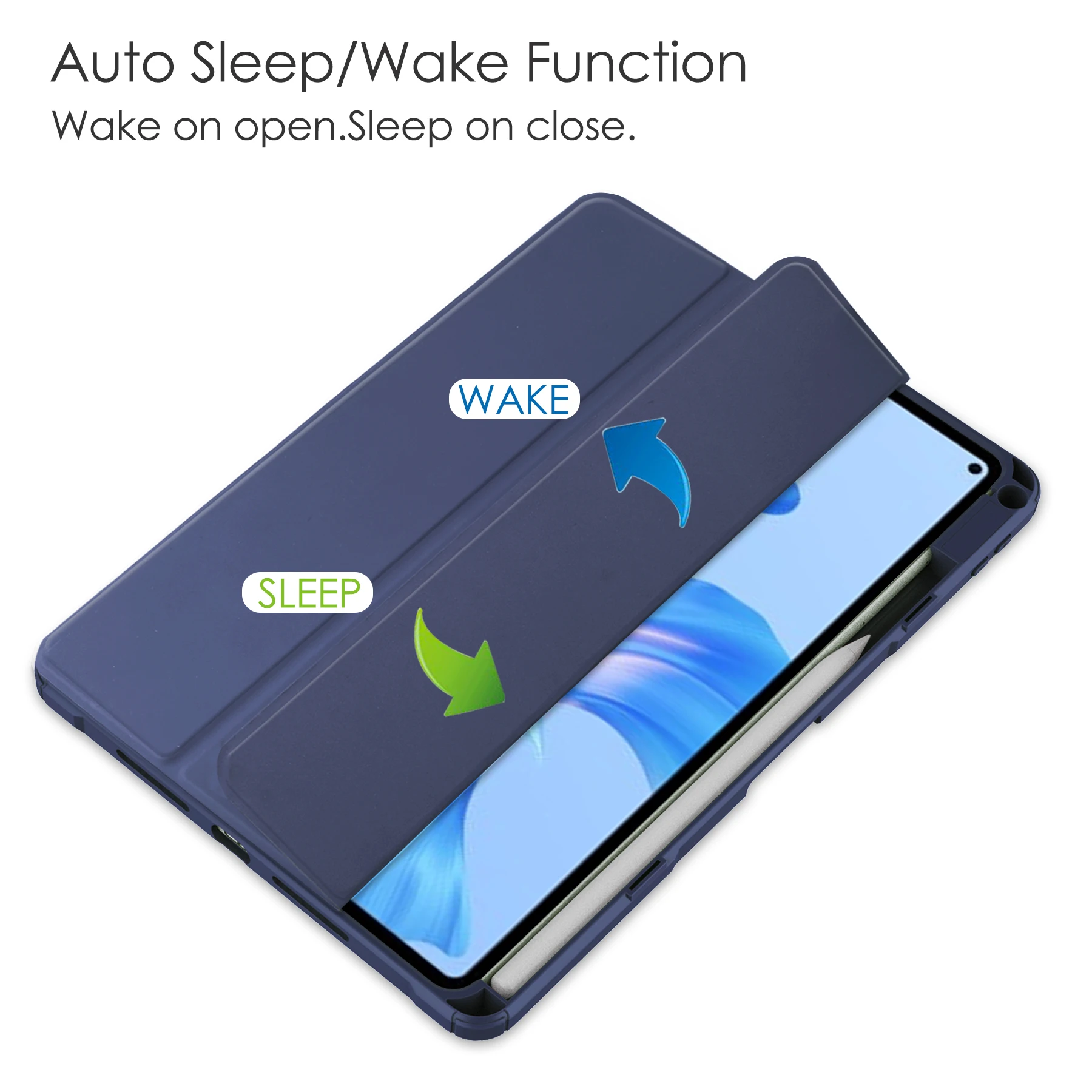 Stojalo Primeru Za Huawei MatePad Pro 11 2022 MatePad 11 2021 Z Atuo Sleep/Wake Kritje Mehko TPU Svinčnik Imetnik Shockproof Lupini Funda