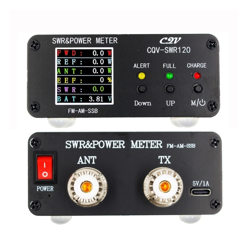 SWR Moči Meter Za 1,8 MHz-54MHz za Ham Radio, Operaterji in obiščejo dxerji LCD-Zaslon za 0.5-120W za Amaterske Radijske Navdušence