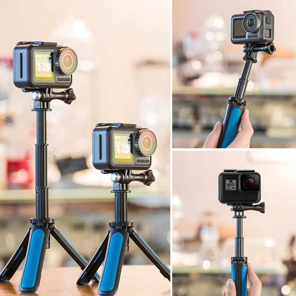 TELESIN Mini Strani Selfie Palico Stojalo Za GoPro Hero 12 11 10 Za DJI Osmo Ukrep 4 3 SJCAM Insta360 X X2 X3 dodatno Opremo Fotoaparata