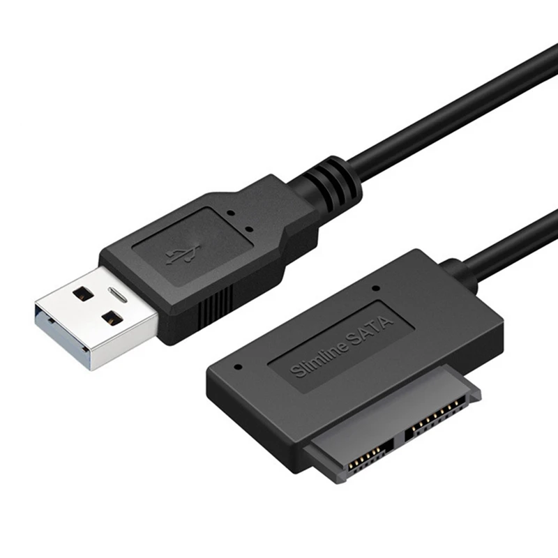USB Adapter PC 6P+7P CD, DVD Rom, SATA Na USB 2.0 Pretvornik Slimline Sata 13 Pin Pogon Kabel Za PC, Laptop, Prenosnik