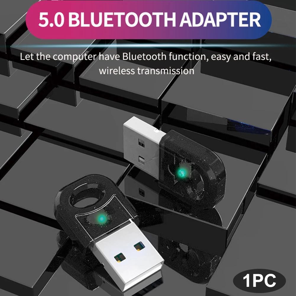 USB Adapter za Prenos Podatkov Plastike Visoke Občutljivosti Ključ Prenosni Bluetooth, združljiva 5.0 Avdio Sprejemnik Za PC Zvočnik