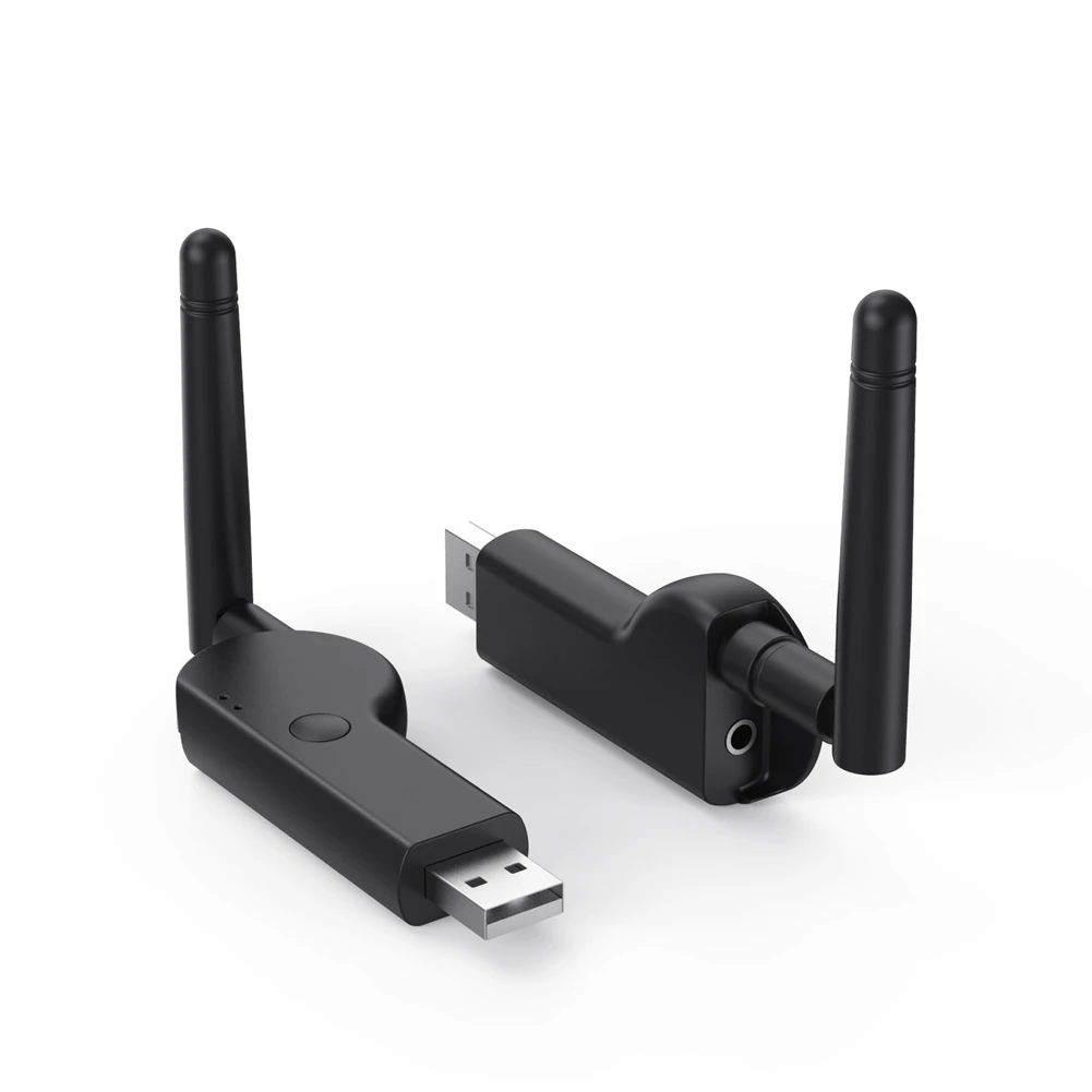 USB Bluetooth 5.2 Adapter Bluetooth, Združljiva 5.2 USB Oddajnik 3,5 mm Zunanja Antena Računalnika, Zvočna kartica