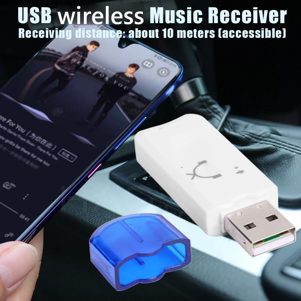 USB Bluetooth Adapter za Avto Zvočnik Brezžični Audio Bluetooth Palico Sprejemnik Oddajnik Bluetooth Audio Sprejemnik za Prenosni RAČUNALNIK