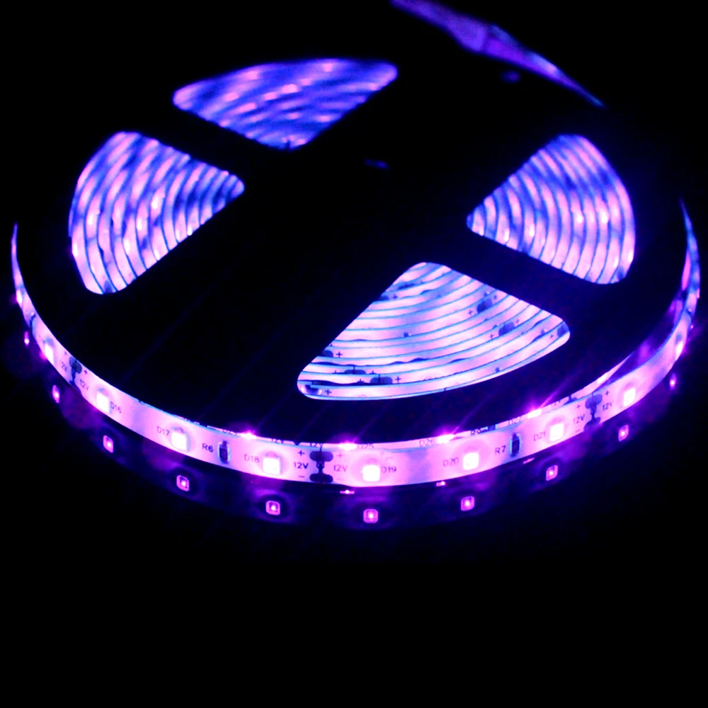 UV LED Trak Svetlobe 12V za 16,4 ft Vodoodporni Trak črno Prilagodljiv Ultravijolično Trak za DJ Fluorescence