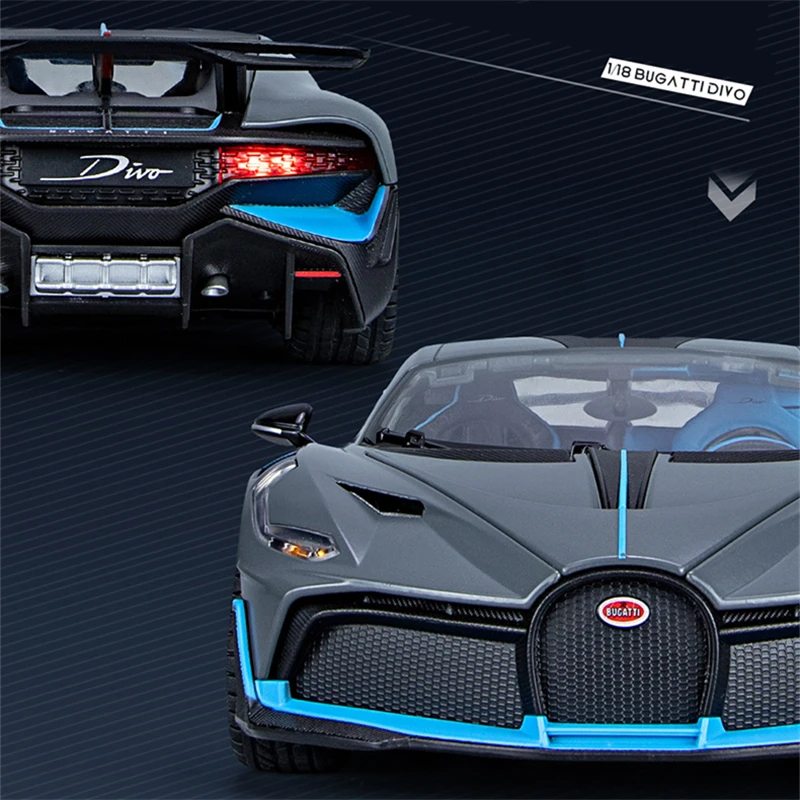 Velikosti 1/18 Bugatti DIVO Zlitine Športni Avto Model Diecasts Kovinskih Igrač Vozil Avto, Model, Simulacija, Zvoka, Svetlobe Otroško Darila