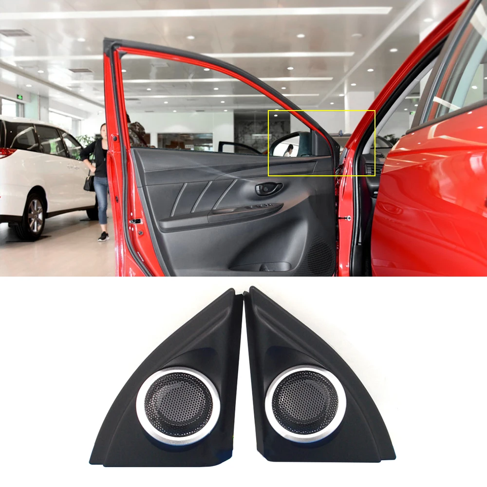 Visoko kritje za Toyota Vios Yaris 2013-2019 serije visoko igrišču trobenta zvočnik pokrov visoki avdio rog lupini dekoracijo