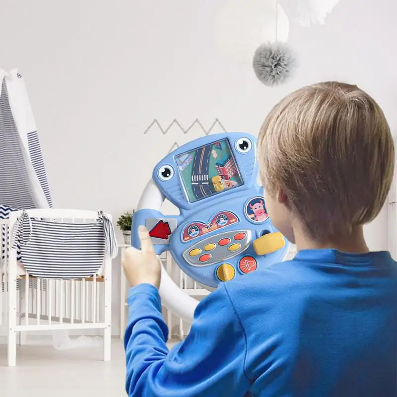 Volan Igrače Za Malčka Otrok Analogni Volan Igrača S Svetlobo In Zvok, Simulacije Vožnje Izobraževalne Igrače