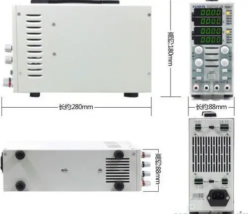 Vrh KL283 Dual Channel Nastavljiv LCD-DC Elektronski Obremenitev 300W 80V 30A 110V H#