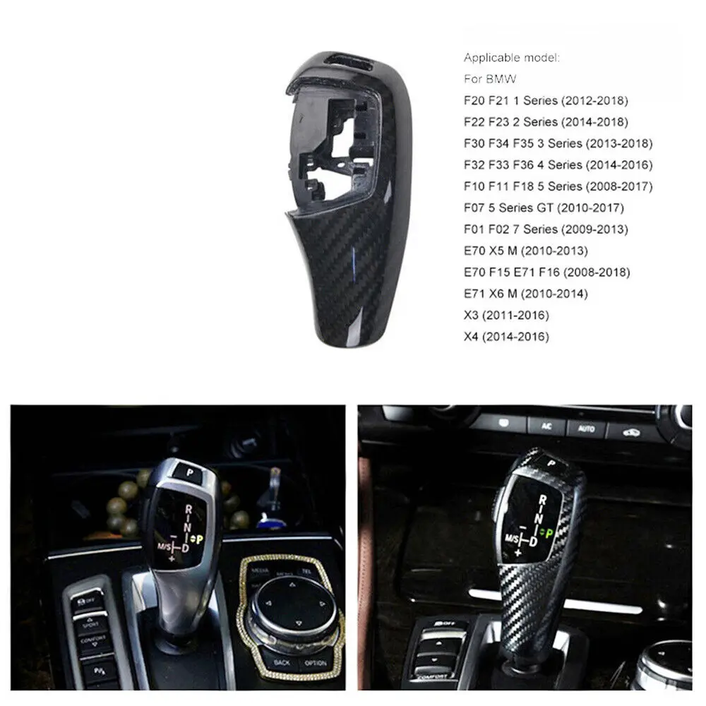 WXZOS Ogljikovih Vlaken Prestavna Ročica Pokrov Trim za BMW F30 F31 F34 3Series obdobje 2013-2018