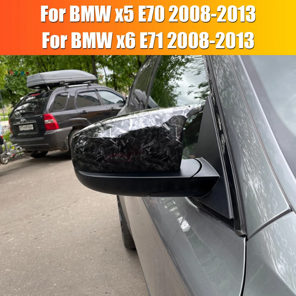 Za BMW X5 X6 E71 E70 2008-2013 Kovani Vzorec 2 KOS Bočni Strani Ogledalo Skp Avto-styling Rearview Mirror Pokrov