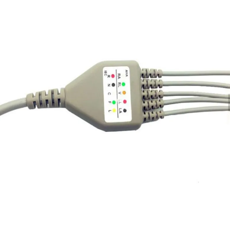 Združljiv za Philips/HP 12Pin MP20/30/VM6 obposteljni Monitor EKG Kabel En Kos 5 Vodi,EKG Kabel Leadwires Posnetek Koncu IEC.TPU